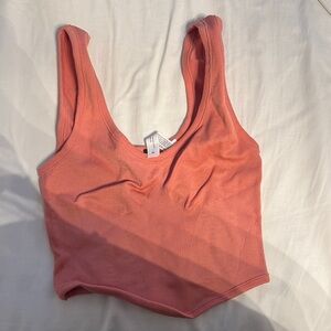 Windsor Coral Crop Top